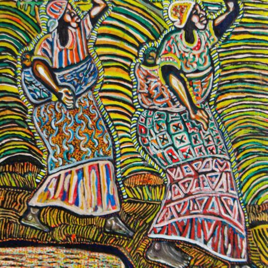 LES DEUX SOEURS AVEC FAGOTS SUR LA TETE